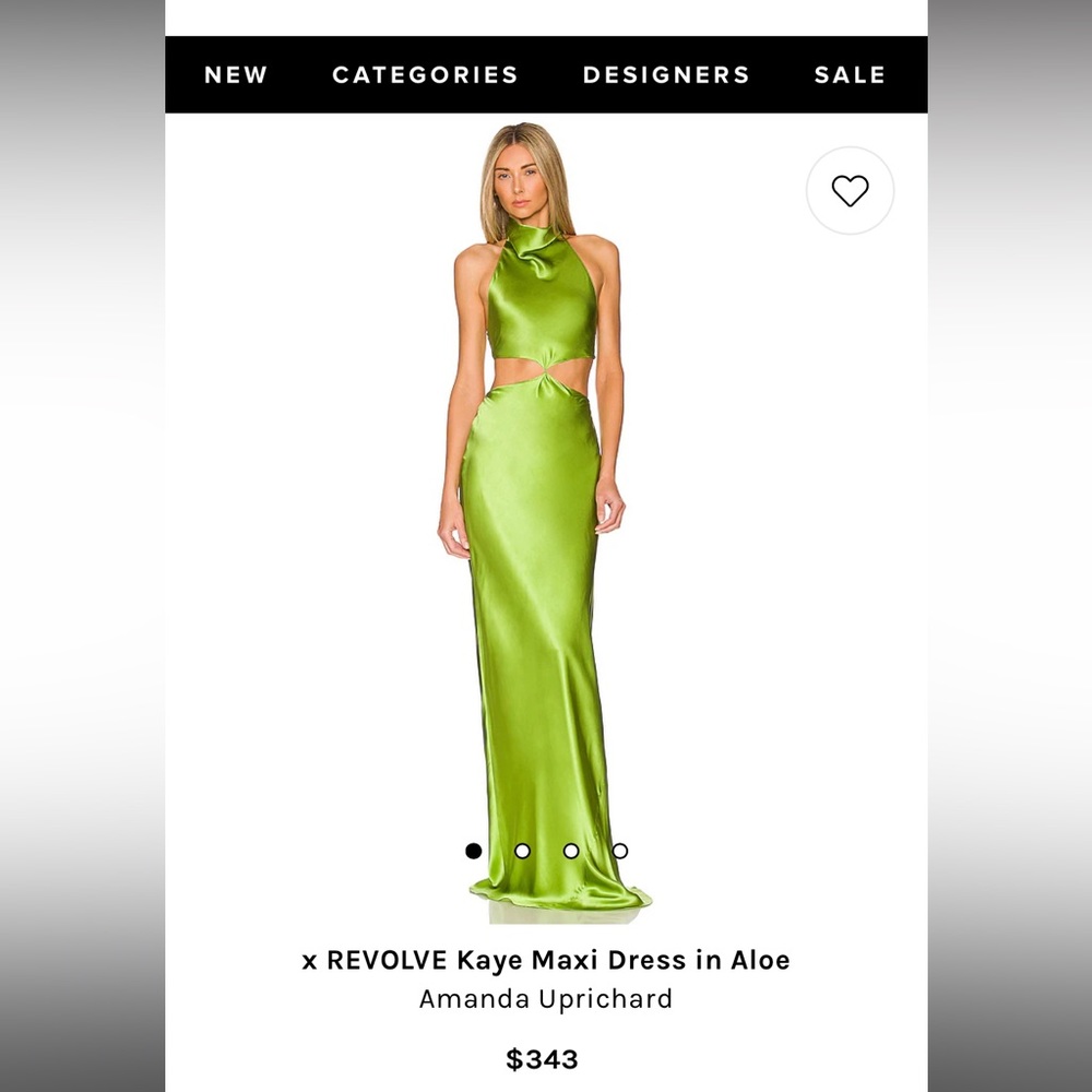Amanda Uprichard x REVOLVE Kaye Maxi dress in Aloe